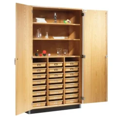 Diversified Spaces Access Tote Tray & Shelf Storage Cabinet^ Lab Storage|Science Storage