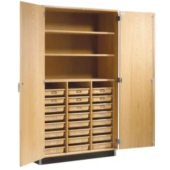 Diversified Spaces Access Tote Tray & Shelf Storage Cabinet^ Lab Storage|Science Storage