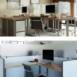 Obex Acrylic Desk Mount & Panel Extenders by^ Study Carrels