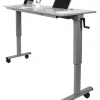 Luxor Adjustable Flip Top Table w/ Crank Handle^ Stand-Up Student Desks