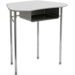 Columbia Adjustable Hard Plastic Octagon Desks^ Collaborative Desks|Open Front School Desks
