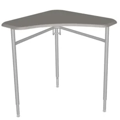 Columbia Adjustable Hard Plastic Tri-Cornered Desks^ Collaborative Desks|Open Front School Desks