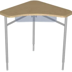 Columbia Adjustable Hard Plastic Tri-Cornered Desks^ Collaborative Desks|Open Front School Desks