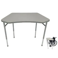 Columbia Adjustable-Height ADA-Compliant Octagon Student Desk with Laminate Top - 27