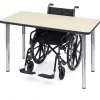 Columbia Adjustable-Height ADA-Compliant Activity Table with Galaxy Legs - 20" x 36" Rectangle^ Ada & Wheelchair Desks