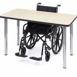 Columbia Adjustable-Height ADA-Compliant Activity Table with Galaxy Legs - 20" x 36" Rectangle^ Ada & Wheelchair Desks