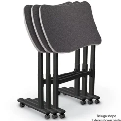 Mooreco Adjustable Height Flipper Desks^ Stand-Up Student Desks|Folding