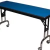 Barricks Adjustable Height Folding Mobile Tables^ Folding