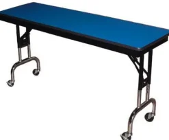 Barricks Adjustable Height Folding Mobile Tables^ Folding