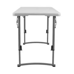 National Public Seating Adjustable Height Fold In Half Plastic Folding Table - 24