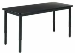 Diversified Spaces Adjustable Height Laminate Top Metal Frame Science Table (42'' D X 60'' W)^ Science|Science Tables