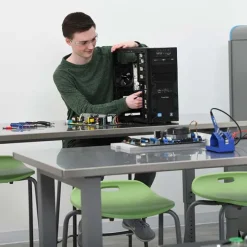 Smith System Adjustable Planner Studio Stainless Steel Top Table^ Makerspace & Shop