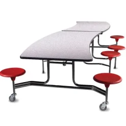 BioFit Afton Series ADA Cafeteria Tables w/8 Round Stools^ Cafeteria|Cafeteria Tables