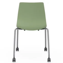 Smith System Agree Mobile Stack Chair - 18"H^ Plastic Stacking Chairs|Computer Chairs