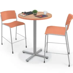 Mooreco Akt Breakroom Package with 4-Leg Stools^ Cafe Table & Chair Sets|Breakroom & Café