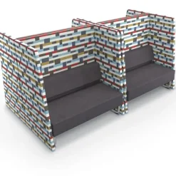 Mooreco Akt High Back Loveseat Soft Seating Privacy Package^ Reception & Waiting Room|Soft Seating