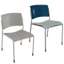 Mooreco Akt 4-Leg Chairs w/ Glides^ Plastic Stacking Chairs