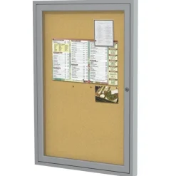 Ghent Aluminum Frame Indoor Enclosed Bulletin Boards^ Enclosed Boards