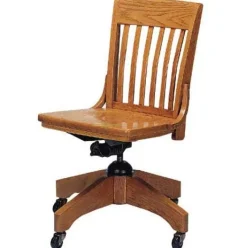 Community Americana Solid Oak Swivel Chair by^ Wooden Chairs|Computer Chairs