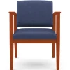 Lesro Amherst Wood Series Guest Chair W/ Arms- Standard Fabric^ Reception & Waiting Room