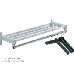 Magnuson Anodized Aluminum Hanger Style Wall Rack^ Coat Racks