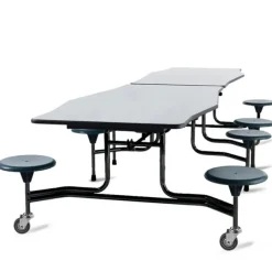 BioFit Avant Series ADA Cafeteria Tables w/8 round Stools^ Cafeteria|Cafeteria Tables