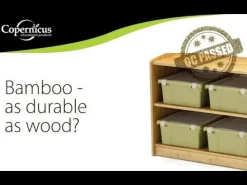 Copernicus Bamboo Shelving Unit w/ Storage Bins^ Tote & Bin Storage