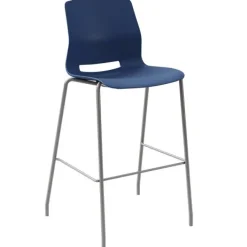 KFI Seating Bar Height Cafe Table with Six Lola Stools - 36'' X 72'' Rectangle^ Cafe Table & Chair Sets|Cafe Tables