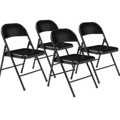 National Public Seating Basics All Steel Folding Chairs (4 Pack)^ Folding Chairs
