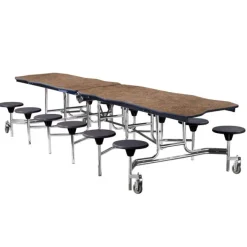 National Public Seating Bedrock Mobile Stool Tables^ Cafeteria|Cafeteria Tables