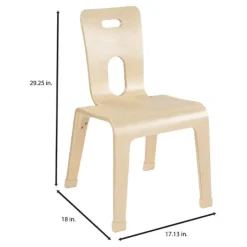 Wood Designs Bentwood Chair Set of 2 (16'' H - 2nd - 4th)^Kids Wooden Chairs|Kids Chairs