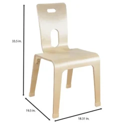 Wood Designs Bentwood Chair Set of 2 (18'' H - 5th-Adult)^Kids Wooden Chairs|Kids Chairs
