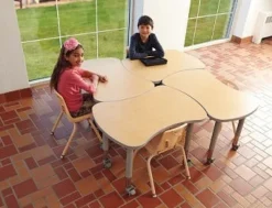 Jonti-Craft Berries Collaborative Bowtie Table^ Collaborative Desks|Open Front School Desks
