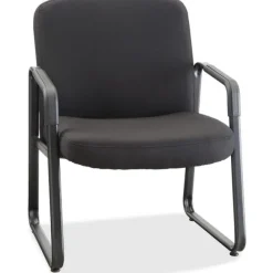 Lorell Black Fabric Big & Tall Guest Chair^ Oversized & Bariatric