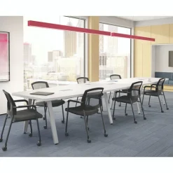 OfficeSource Boat Shaped Conference Table w/ Oblique Legs (16')^ Conference