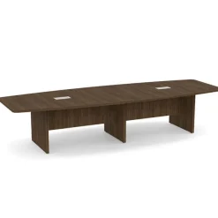 OfficeSource Boat Shaped Conference Tables w/ Slab Base^ Conference