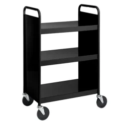 BioFit Book Truck w/ 3 Flat Top Shelves - 43