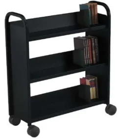 Smith System Booktruck w/ 3 Slant Shelves^ Book Carts