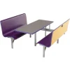 AmTab Booth Seating Table Units^ Benches|Cafeteria Booths