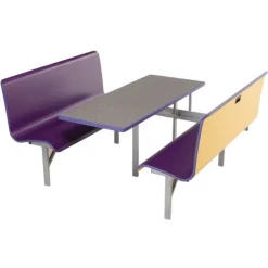 AmTab Booth Seating Table Units^ Benches|Cafeteria Booths