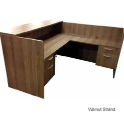 OFD Office Furniture Bowfront Desk Workstation with Reception Counter^ Reception Desks
