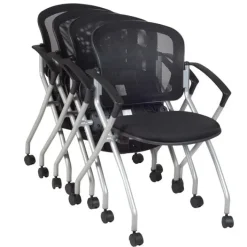 Regency Office Products Cadence Nesting Chair Packs (4, 12 or 20)^ Chair Packages