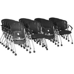 Regency Office Products Cadence Nesting Chair Packs (4, 12 or 20)^ Chair Packages