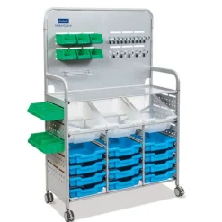 Gratnells Callero Makerspace Silver Cart Set^ Tote & Bin Storage|Workshop & Tool Cabinets