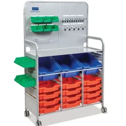 Gratnells Callero Makerspace Silver Cart Set^ Tote & Bin Storage|Workshop & Tool Cabinets