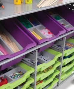 Gratnells Callero Makerspace Silver Cart Set^ Tote & Bin Storage|Workshop & Tool Cabinets