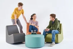 Smith System Campfire Flowform Soft Seating Set- 5 Soft Rockers + 1 Ottoman^Kids Flexible Seating|Floor Seating