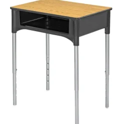 Columbia Capella Adjustable Desk w/ Laminate Top^ Open Front School Desks