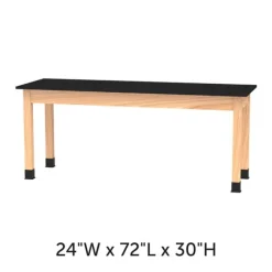 Caprock Economy Science Lab Table with Phenolic Top - 24" x 72"^ Science|Science Tables