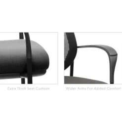 OfficeSource Carson Collection Stacking Guest Chair^ Padded Stack Chairs